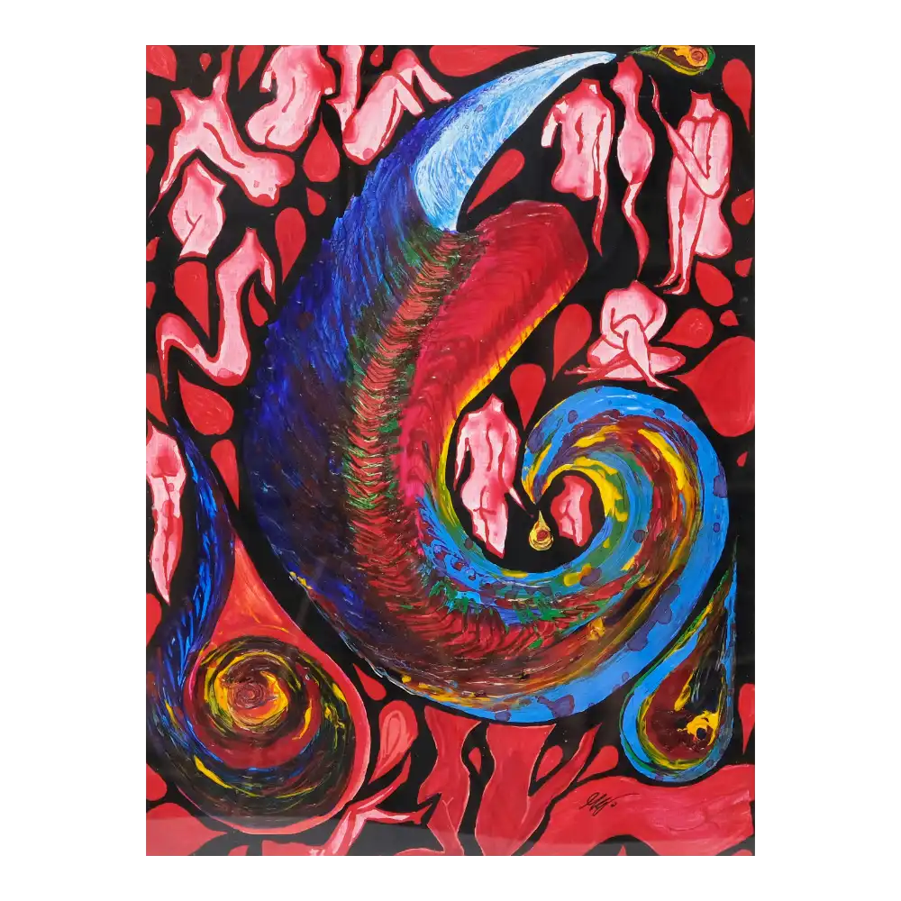 Acryl, Malpappe, 30x40cm