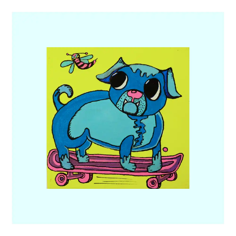 Acrylmarker, Malpappe, 10x10cm