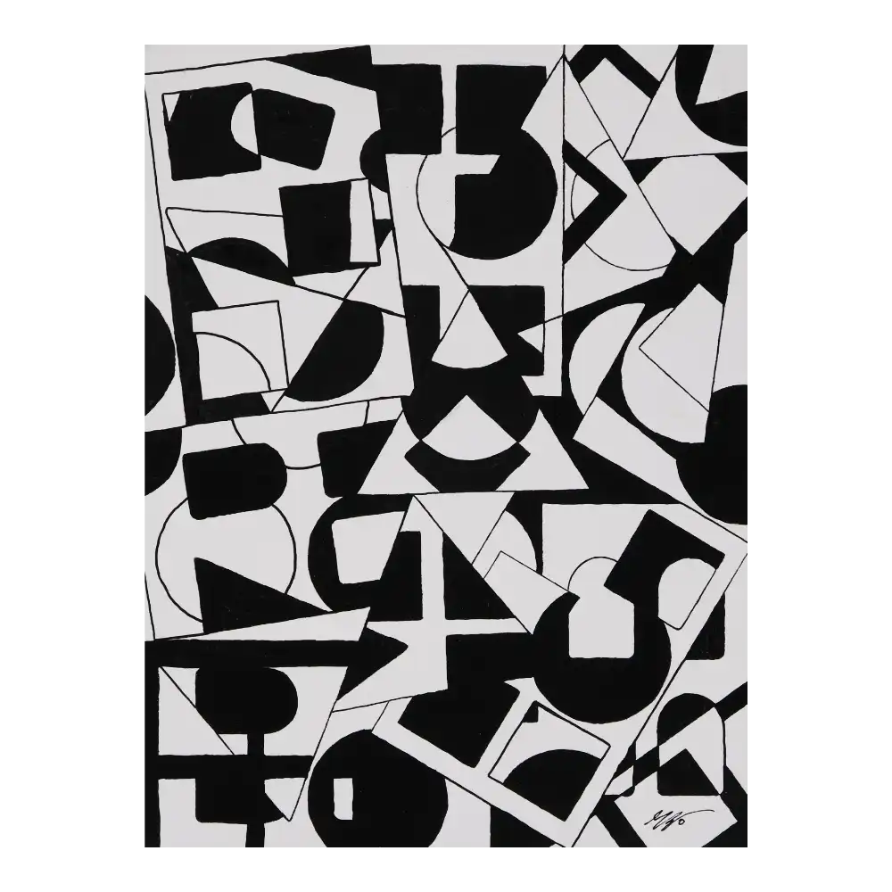 Acryl, Grundierte Baumwolle auf HDF-Platte, 30x40cm